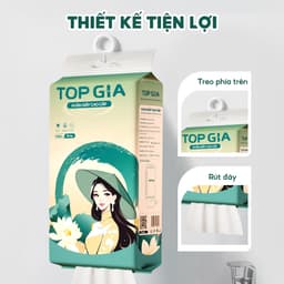 Giấy Treo Tường Top Gia Sắc Việt 1280 Tờ - Giấy Mềm Mại, Thấm Hút Tốt, Tiện Lợi 3