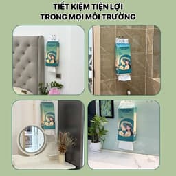 Khăn giấy Top Gia treo tường Sắc Việt, mềm mịn, an toàn cho da, 1280 tờ chất lượng cao. 6