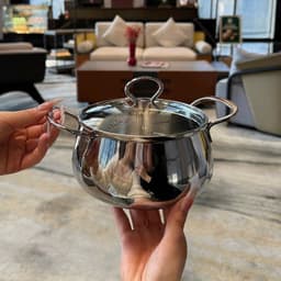 Nồi táo tai đôi Chockmen CKM855 14cm Nồi inox cao cấp 18/10 6