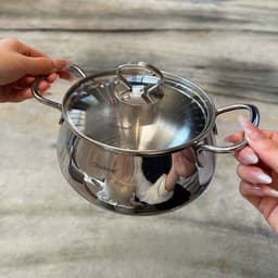 Nồi táo tai đôi Chockmen CKM855 14cm Nồi inox cao cấp 18/10 7