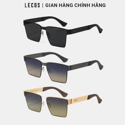 [4-25/9 TẶNG QUÀ TRUNG THU 599K] Kính Mắt Vuông Nam LECOS LK48 Tròng Phân Cực Chống Lóa Lái Xe Dạo Phố 2