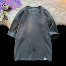 Áo Thun Nam Nữ  From Rộng Kẻ Sọc Ngang Áo Phông Unisex Chất Vải Poly Cotton Co Giãn 4 Chiều 7