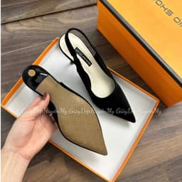 Giày cao gót 9 phân quai hậu mũi nhọn full hộp chất tuyết nhung siêu xịn ( LT16 ) 4