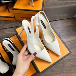 Giày cao gót 9 phân quai hậu mũi nhọn full hộp chất tuyết nhung siêu xịn ( LT16 ) 3