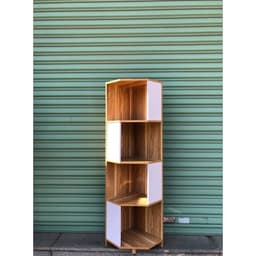 Kệ Gỗ Góc Ngủ Giác 4 Tầng 2 Màu và Kệ Sách 5 Ngăn HD-049 (30x17x48cm) 7