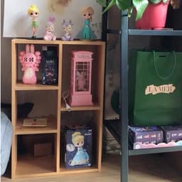 Kệ Gỗ Góc Ngủ Giác 4 Tầng 2 Màu và Kệ Sách 5 Ngăn HD-049 (30x17x48cm) 9