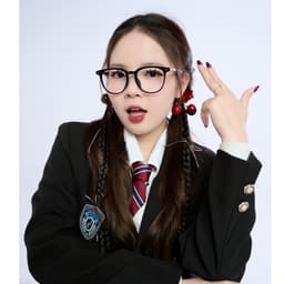 Gọng kính cận thời trang nam nữ NARO EYEWEAR dáng oval chống tia UV chất liệu nhựa cao cấp - 00AD366 8