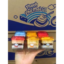 Thạch Phô Mai 3 Lớp Zai Zai Gia Nhật Ly 90g - Thạch Phô Mai Mát Lạnh, Dẻo Mịn, Vị Béo Ngon - Ăn Vặt Hot Trend | Hutohuto 3