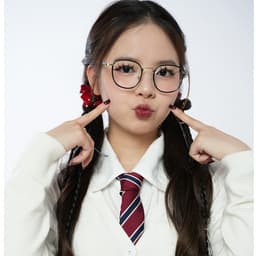 Gọng kính cận thời trang nam nữ ANDU EYEWEAR dáng vuông bo tròn chống UV chất liệu kim loại 21100 8
