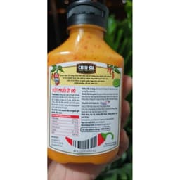 Xốt muối ớt Chinsu , Xốt Muối Ớt Xanh Chấm Hải Sản/ Xốt Muối Ớt Đỏ Chấm Lẩu Nướng, Chai 200G , dokhogiasi 2