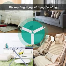 COMBO 4 Kẹp Ga Giường Cố Định Ga Chống Xê Dịch JYoohome Kẹp Cố Định Drap 3 Chấu Tiện Lợi 3