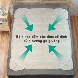 COMBO 4 Kẹp Ga Giường Cố Định Ga Chống Xê Dịch JYoohome Kẹp Cố Định Drap 3 Chấu Tiện Lợi 2