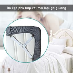 COMBO 4 Kẹp Ga Giường Cố Định Ga Chống Xê Dịch JYoohome Kẹp Cố Định Drap 3 Chấu Tiện Lợi 4