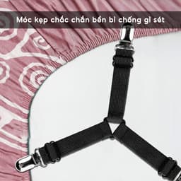 COMBO 4 Kẹp Ga Giường Cố Định Ga Chống Xê Dịch JYoohome Kẹp Cố Định Drap 3 Chấu Tiện Lợi 5