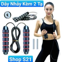 [SaLe 86%] Dây Nhảy Có Tạ Sắt 160Gr, Dây Lõi Thép Dài 2.7M ,Giảm Cân Toàn Thân .[SLV] 9