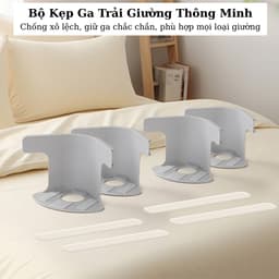 Kẹp cố định ga giường, chống xô lệch, giữ ga chắc chắn cho giường ngủ, phù hợp với mọi loại giường và mọi loại ga 2