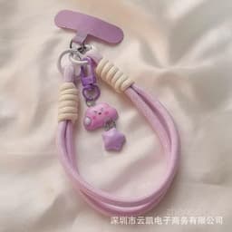 [CÓ SẴN] Nhiều màu - Ốp Z Flip 8 - Flip6 - ZFlip 5 - Z Flip7 dây treo vải kèm tag mây cute và thanh bảo vệ bản lề 8