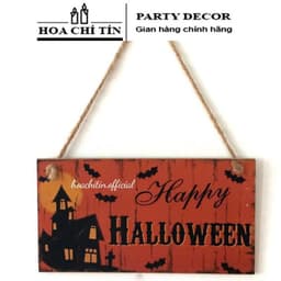 Bảng gỗ treo cửa trang trí tiệc Halloween 5