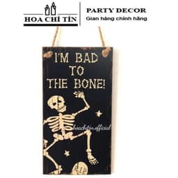 Bảng gỗ treo cửa trang trí tiệc Halloween 6