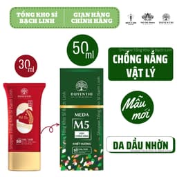 Kem Chống Nắng MEDA M5 Duyên Thị 50ml - KCN MEDA M5 Khiết Hương Kiềm Dầu Nâng Tone 1