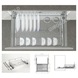 Kệ chén đĩa xoong nồi inox 304 nan tròn Eurogold BẾP CHÂU ÂU 7
