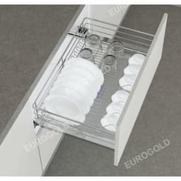 Kệ chén đĩa xoong nồi inox 304 nan tròn Eurogold BẾP CHÂU ÂU 6