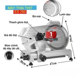 [HÀNG CHÍNH HÃNG] Máy Thái Thịt Chín, Giò Chả, Thịt Nguội, Máy Cắt Thịt Đông Lạnh Bán Tự Động ES250 1