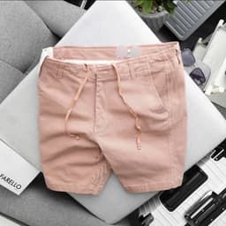 | 55kg - 103kg | Quần short kaki nam DÁNG SLIM FIT túi chéo dây lưng rút , quần đùi nam big size 100kg - 3bros 6