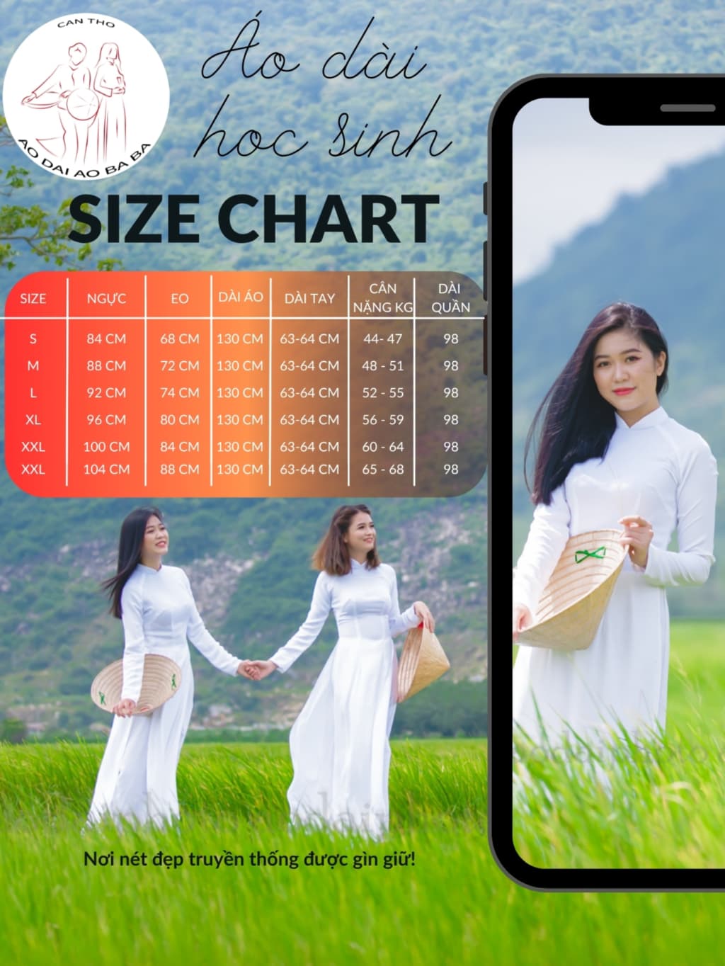 Bộ Áo Dài Trắng Xanh, Trắng Kem Học Sinh, Sinh Viên Giá Rẻ