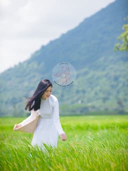 Bộ Áo Dài Trắng Xanh, Trắng Kem Học Sinh, Sinh Viên Giá Rẻ 8