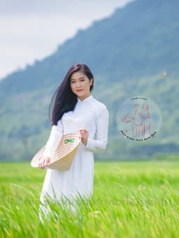 Bộ Áo Dài Trắng Xanh, Trắng Kem Học Sinh, Sinh Viên Giá Rẻ 9