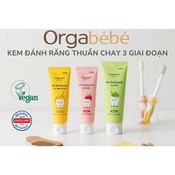[CHÍNH HÃNG] KEM ĐÁNH RĂNG ORGABÉBÉ THUẦN CHAY AN TOÀN CHO BÉ 2