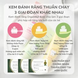 [CHÍNH HÃNG] KEM ĐÁNH RĂNG ORGABÉBÉ THUẦN CHAY AN TOÀN CHO BÉ 4