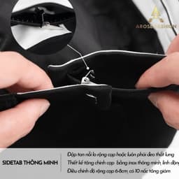 (Có BigSize) Quần Âu Nam Sidetab Vải Chéo Hàn Điều Chỉnh Độ Rộng Vòng Eo Form Dáng Baggy Phong Cách Hàn Quốc Co Giãn 8