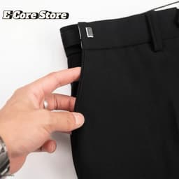 (Có BigSize) Quần Âu Nam Sidetab Vải Chéo Hàn Điều Chỉnh Độ Rộng Vòng Eo Form Dáng Baggy Phong Cách Hàn Quốc Co Giãn 7