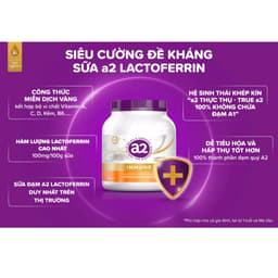 Sữa tươi nguyên kem a2 Immune Lactoferrin hỗ trợ tăng đề kháng on 900gram 7