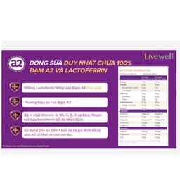 Sữa tươi nguyên kem a2 Immune Lactoferrin hỗ trợ tăng đề kháng on 900gram 6
