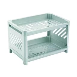 Kệ Nhựa Mini 2 Tầng Hàn Quốc Đựng Đồ Đa Năng Siêu Xinh Kệ Xếp Gọn Trang Trí Để Bàn Đồ 5