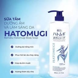 Sữa Tắm Reihaku Hatomugi Body Soap Chiết Xuất Ý Dĩ Dưỡng Ẩm Và Làm Sáng Mềm Mịn Trắng Da, 800mL 2
