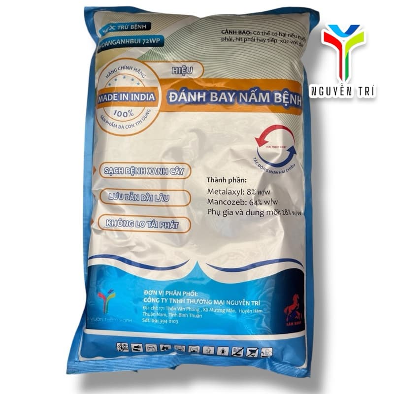 Đánh bay nấm bệnh gói 500gr pha 160 lít nước, hàng nhập Ấn ĐỘ