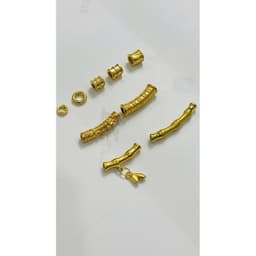 BST VIP 24 K dòng Charm to lỗ rộng từ 2mm - Bi Lu - Thanh chặn xuyên Cáp thép 2-3 ly - AU Vàn g 10 kara -18-24 Carat9999 8
