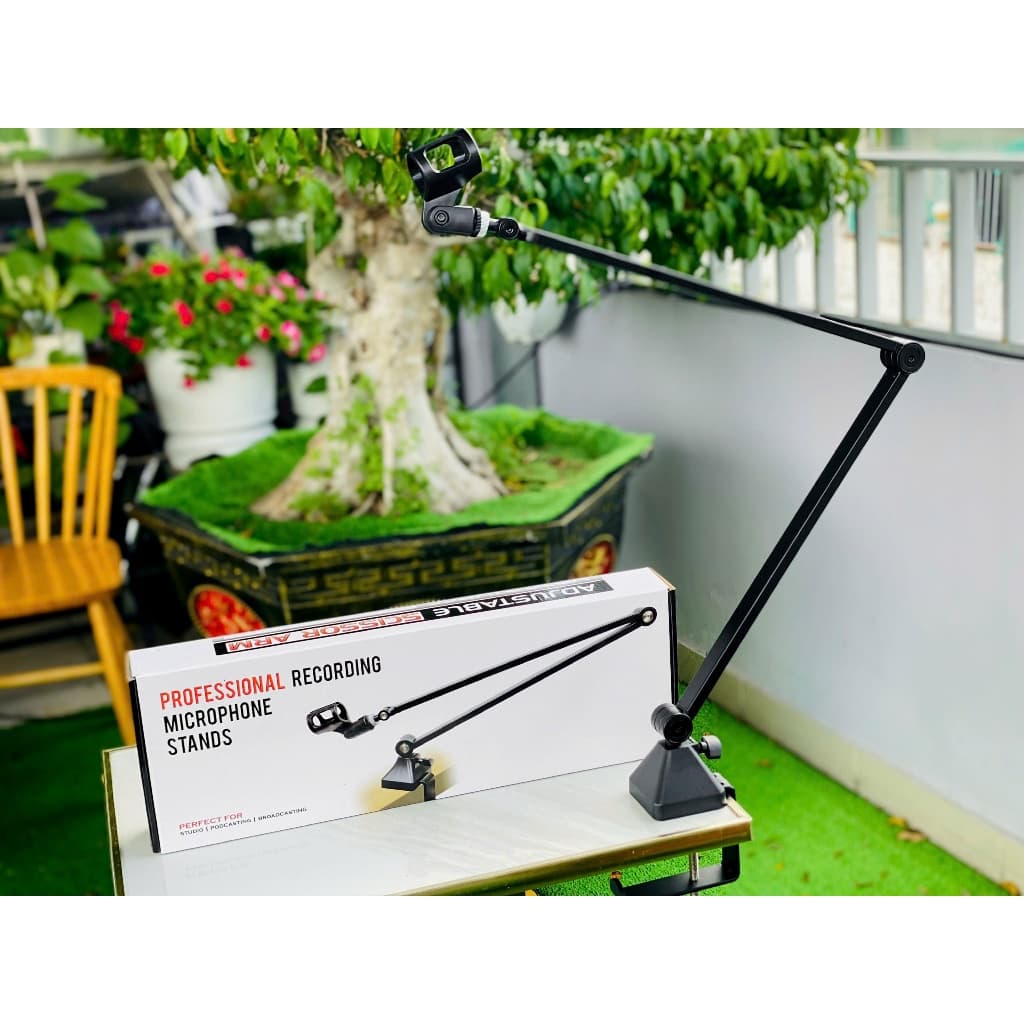 Kẹp Micro NB36 Pro Cao Cấp – Kẹp Bàn Chắc Chắn Thép Không Gỉ Chuẩn Phòng Thu – Livestream Xịn Như Studio
