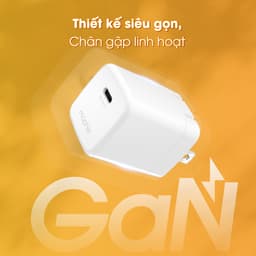 Sạc mophie Essentials PD 45W USB-C GaN White Chính Hãng. 4