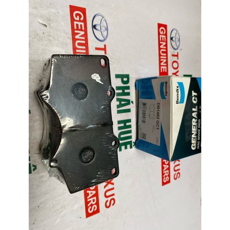 Má phanh trước Fortuner 2008-2021, Hilux 2008-2021 Hàng Bendix Thái Lan DB1482