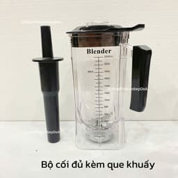 Bộ cối máy xay sinh tố công nghiệp Blender 2,2 lít – Cối, nắp và cụm dao , khuấy thay thế 5