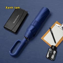 Ô Bấm Tự Động Có Móc Khoá. Tay Cầm Thiết Kế Đóng Mở Tự Động Chống Tia UV , Ô 24 Nan Cứng Cáp - HieuAnh.Shop 8