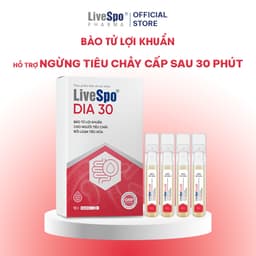 LiveSpo DIA 30 - Men vi sinh chứa bào tử lợi khuẩn giảm tiêu chảy cấp, rối loạn tiêu hóa (10 ống) 1