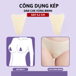 Miếng Dán Che Vùng Bikini Chất Liệu Silicone Cao Cấp Giúp Chống Lộ Khi Mặc Đồ Bó Sát Lê Ngọc 411 2