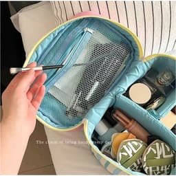 Túi Cốp đựng đồ trang điểm mỹ phẩm chia ngăn gọn gàng có quai xách hoạ tiết hoạt hình dễ thương 5