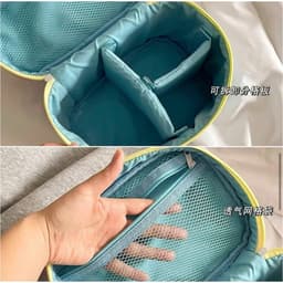 Túi Cốp đựng đồ trang điểm mỹ phẩm chia ngăn gọn gàng có quai xách hoạ tiết hoạt hình dễ thương 6